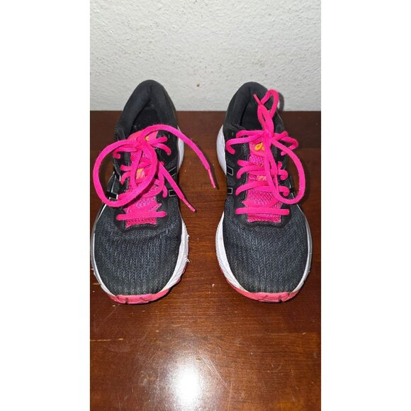 Asics Women's Gel-Nimbus 21 Running Shoes Size 9 Black/Fuchsia/Lime - Picture 2 of 8